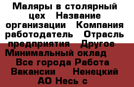 Маляры в столярный цех › Название организации ­ Компания-работодатель › Отрасль предприятия ­ Другое › Минимальный оклад ­ 1 - Все города Работа » Вакансии   . Ненецкий АО,Несь с.